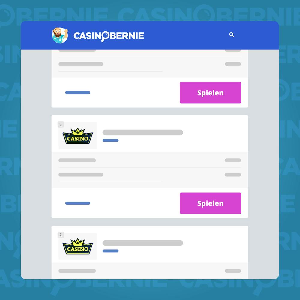 Unsere Casino Liste nach Boni durchsuchen