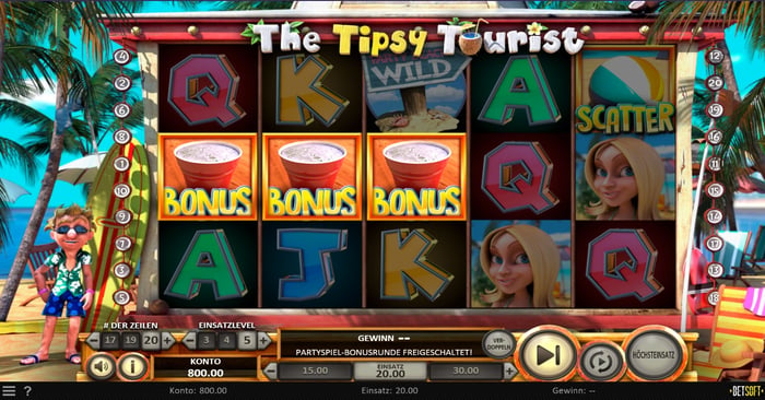 The Tipsy Tourist in Betsoft Casinos