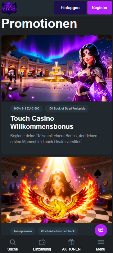 Touch Casino Willkommensbonus