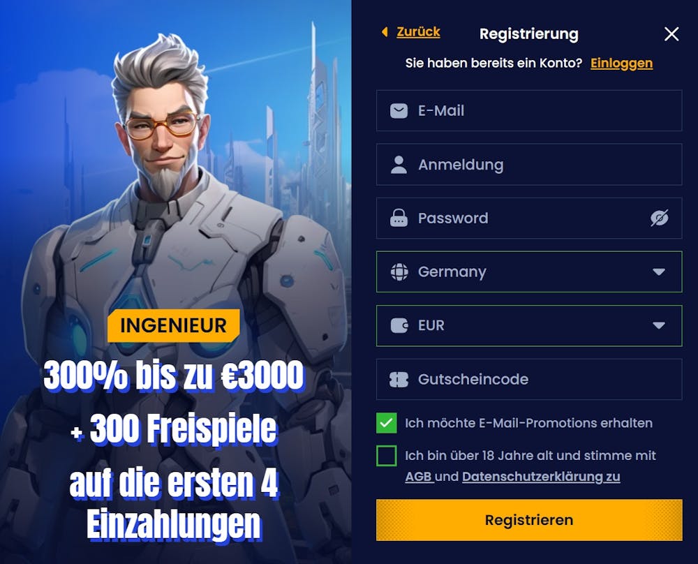 Trino Casino Registrierung