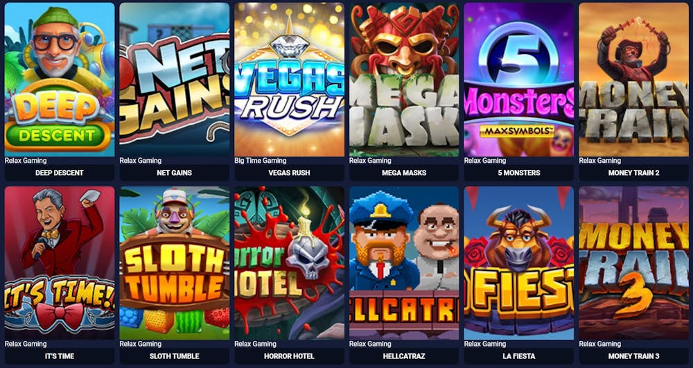 Turbospins Casino Spielauswahl