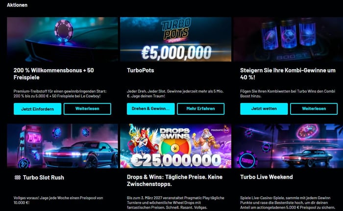 Turbowins Casino Bonusangebote
