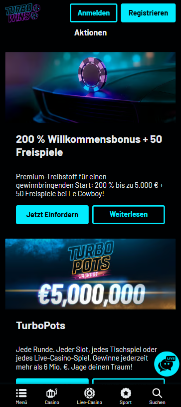 Turbowins Casino Bonusangebote