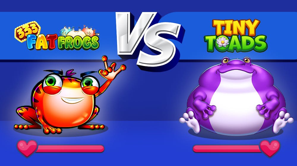 Slots im Duell &#8211; Tiny Toads gegen 333 Fat Frogs!