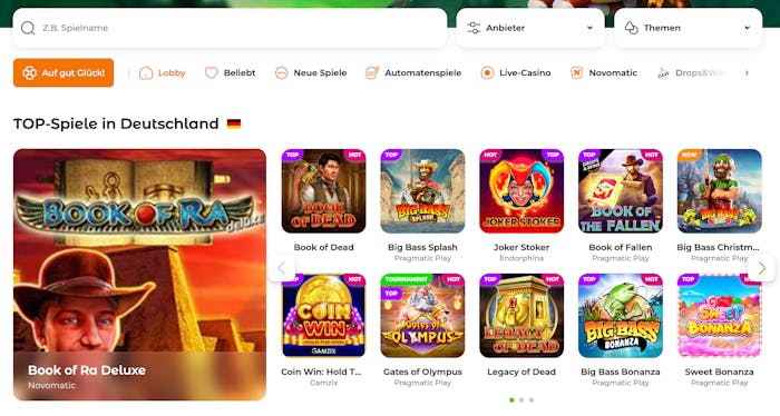 Wybór gier w Verde Casino