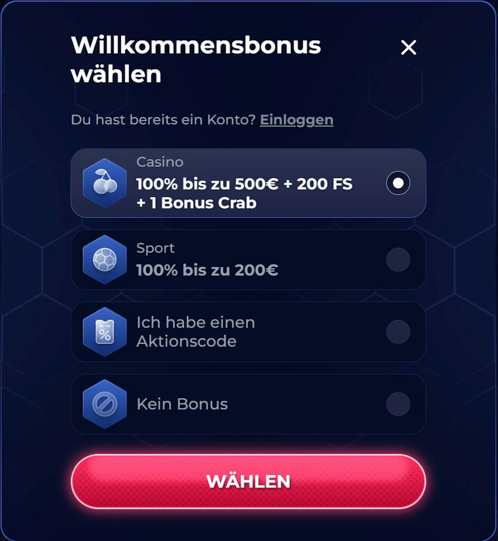 Viper Win Casino Registrierung