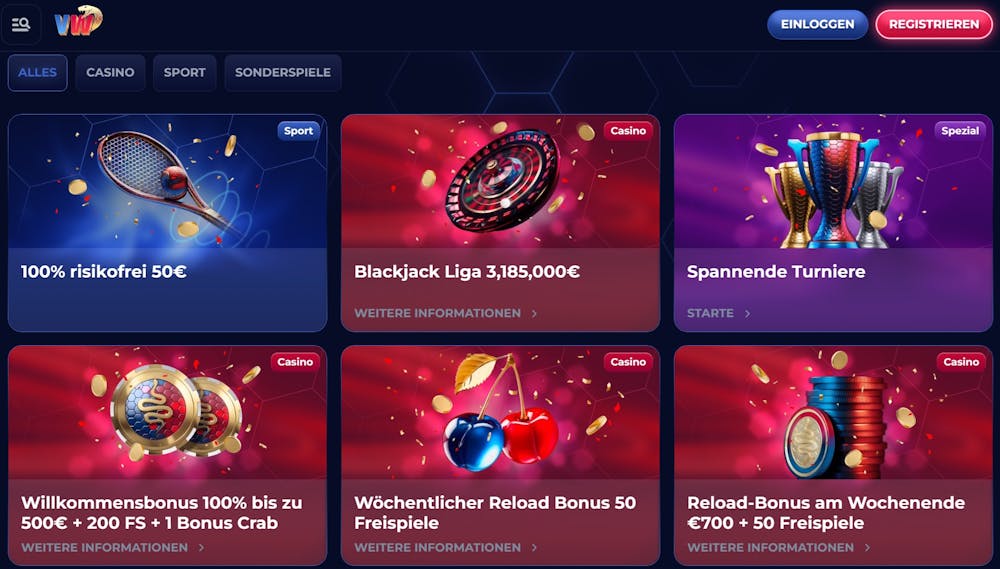 Viper Win Casino Bonusangebote