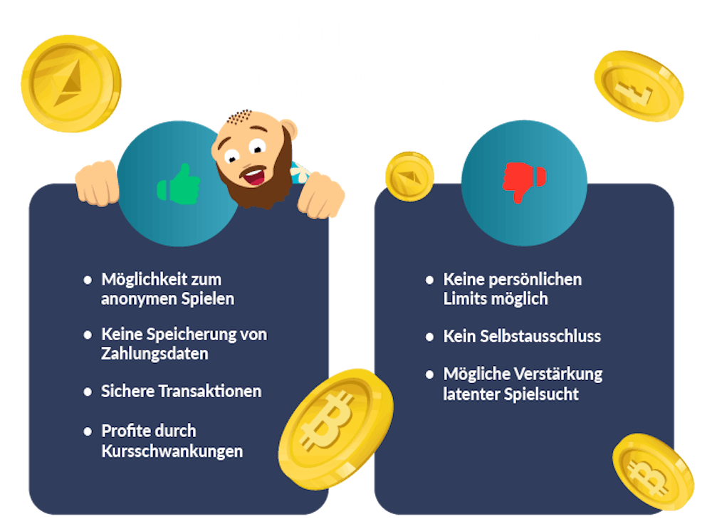 Vor- und Nachteile von Krypto Casinos