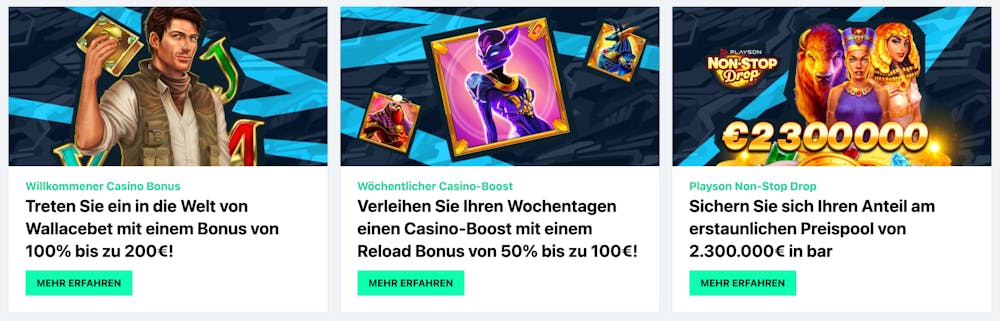 Wallacebet Casino Bonusangebote