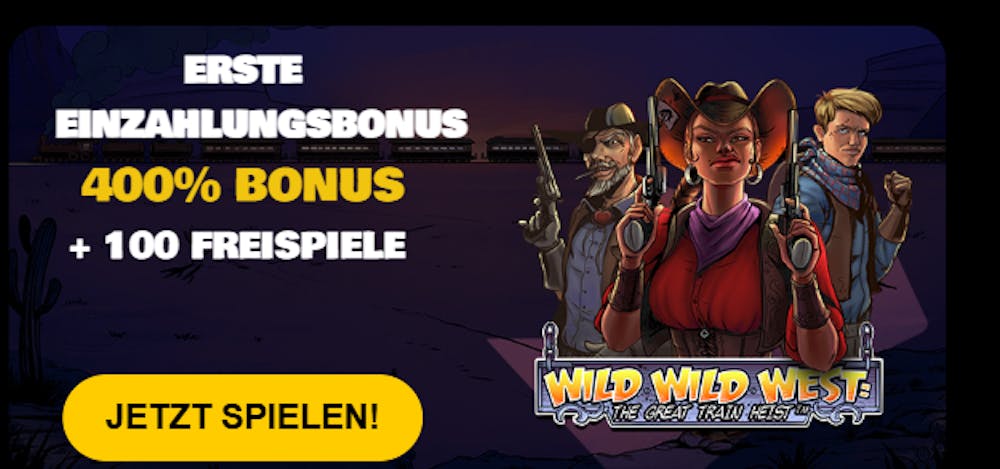 Der Willkommensbonus von Win it Bet Casino, mit 400% und 100 Freispielen