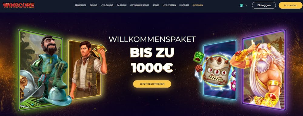 Winscore Casino Willkommensbonus