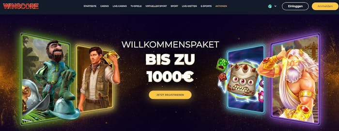 Winscore Casino Willkommensbonus