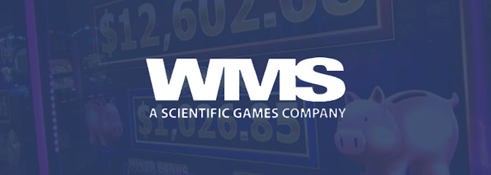 WMS Logo vor blauem Hintergrund