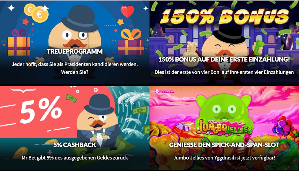 Mr. Bet Casino Angebote und Promotionen