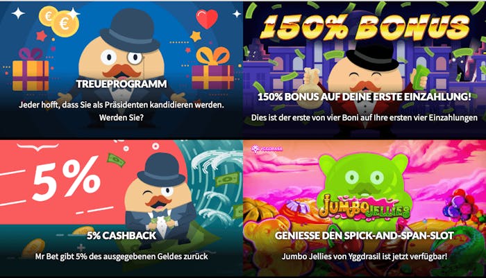 Mr. Bet Casino Angebote und Promotionen