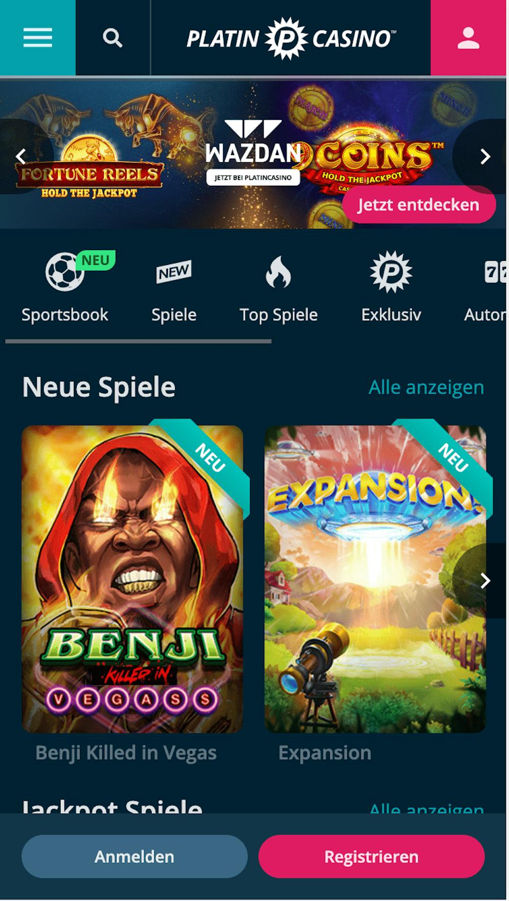 Platin Casino mobile Kompatibilität