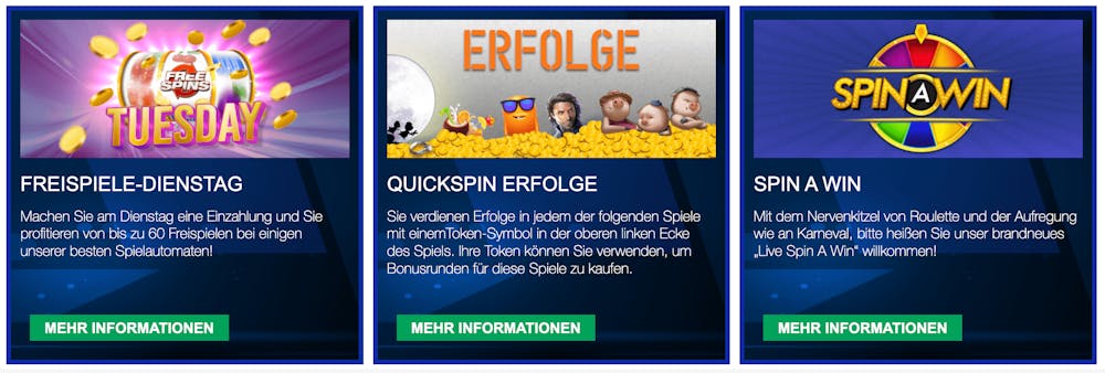 Europa Casino Bonusangebote und Promotionen