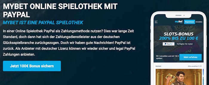 Mybet Review Einzahlung mit PayPal