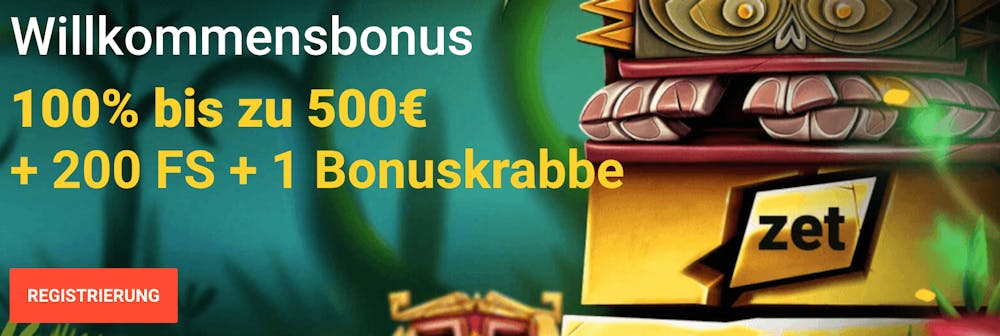 Willkommensbonus Zet Casino