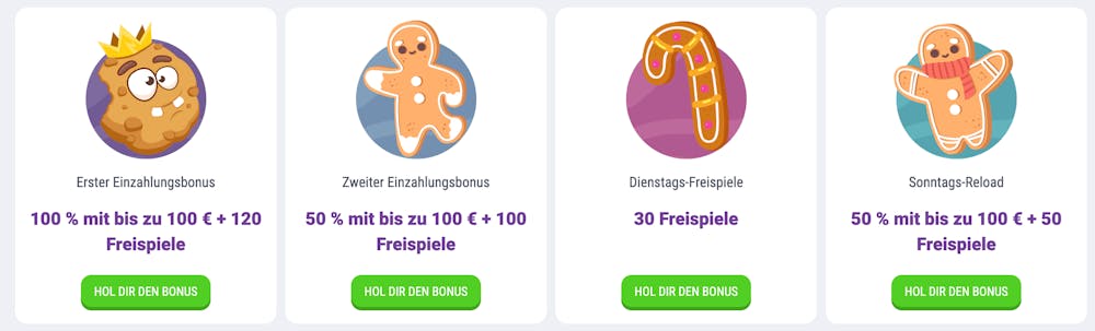 Cookie Casino Bonusangebote und Aktionen