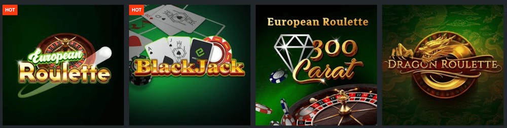 1Bet Casino Tischspiele