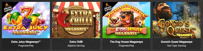 Woopwin Casino Megaways Slots Angebot