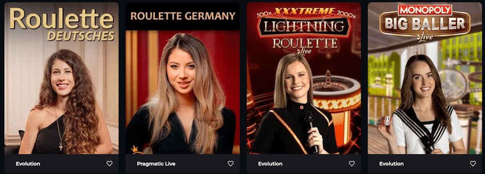 Boomerang Casino Live Angebot