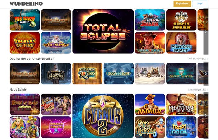 wunderino Spiele