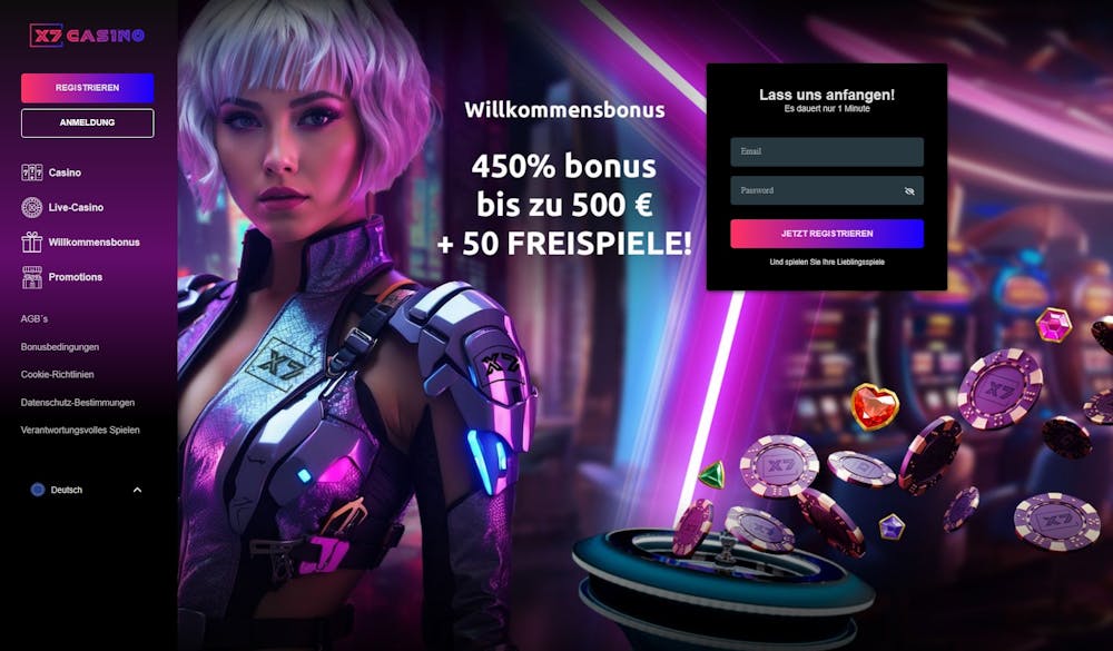 X7 Casino Startseite