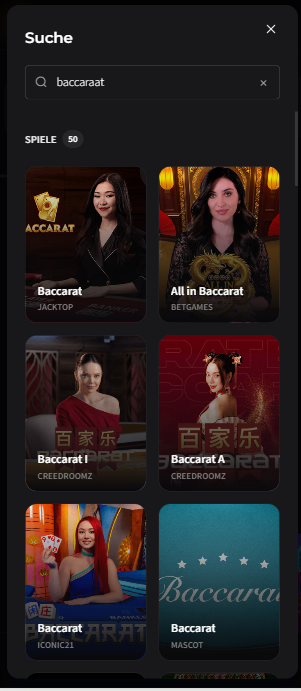 Wildchance Baccarat Casino