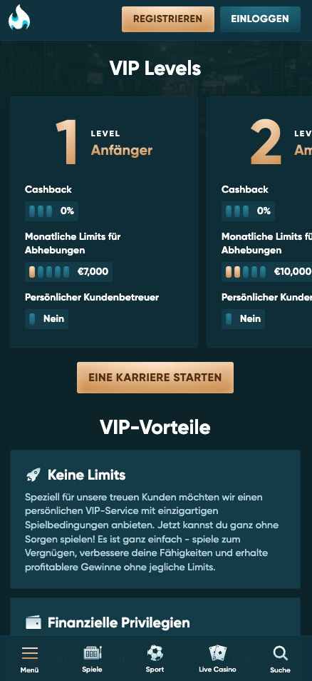 Legendplay VIP-Programm