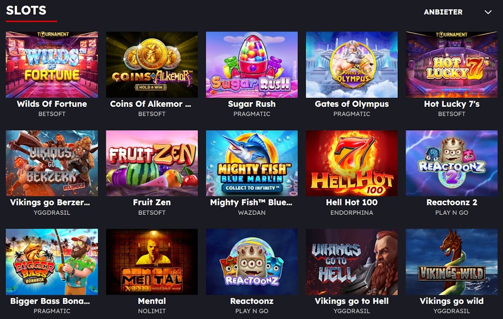 Übersicht von den besten Online Casino Slots bei Yugibet  