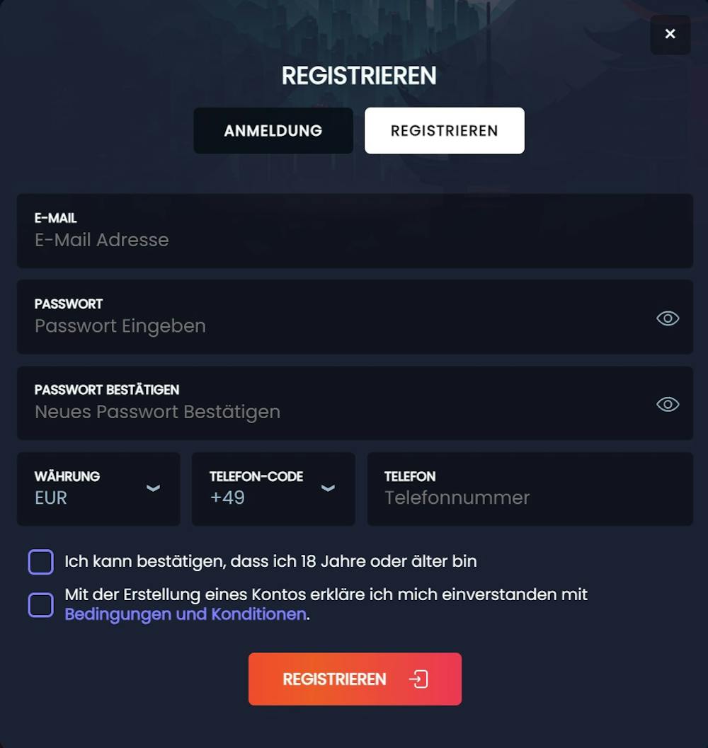 Zen Casino Registrierung