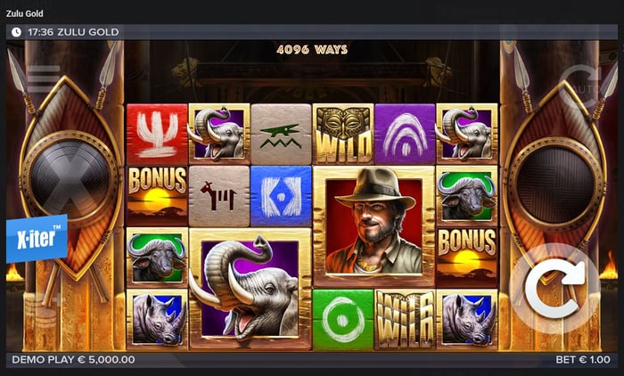 Zulu Gold Slot im ELK Casino