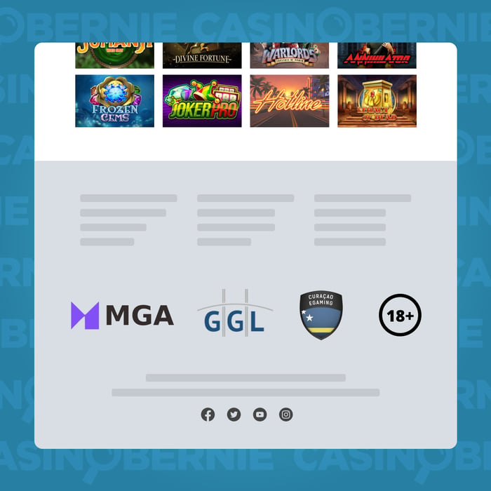 Footer auf Angaben zur Lizenz überprüfen